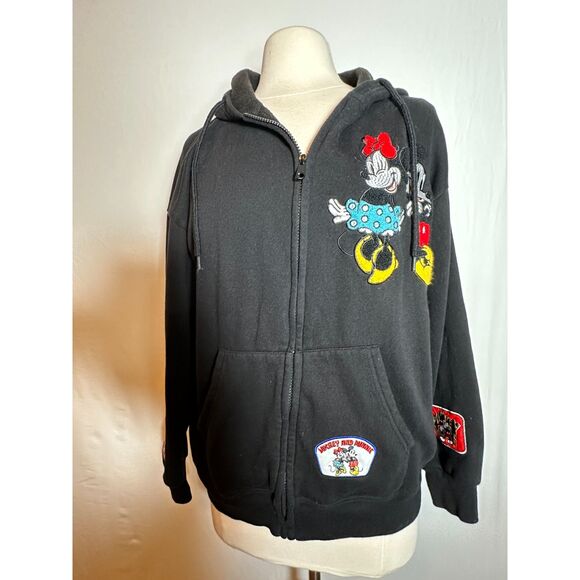 Disney Minnie and Mickey Mouse Zip Up Sweatshirt Kids Size XL - Picture 4 of 8